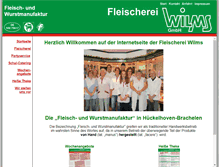 Tablet Screenshot of fleischerei-wilms.de